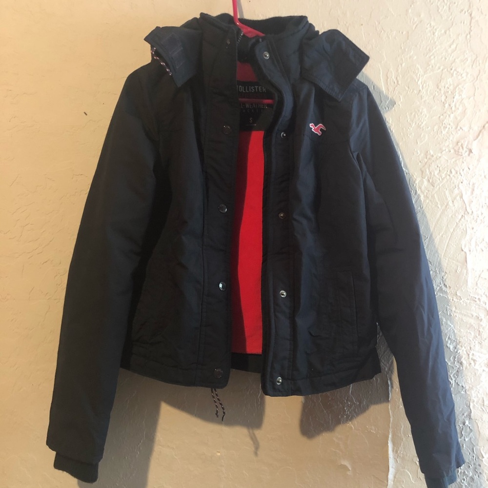Hollister Navy All weather jacket